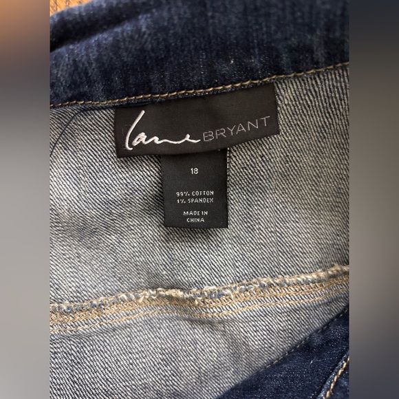 Lane Bryant Dark Blue Denim Vest size 18 - Picture 2 of 6